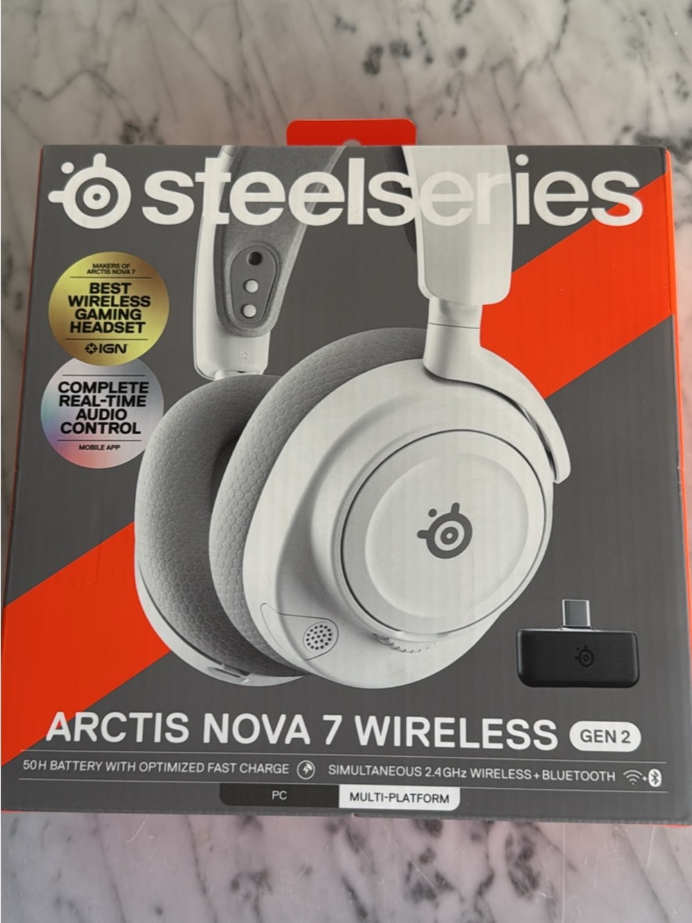 NWT Arctis Nova 7 Wireless Headset - White